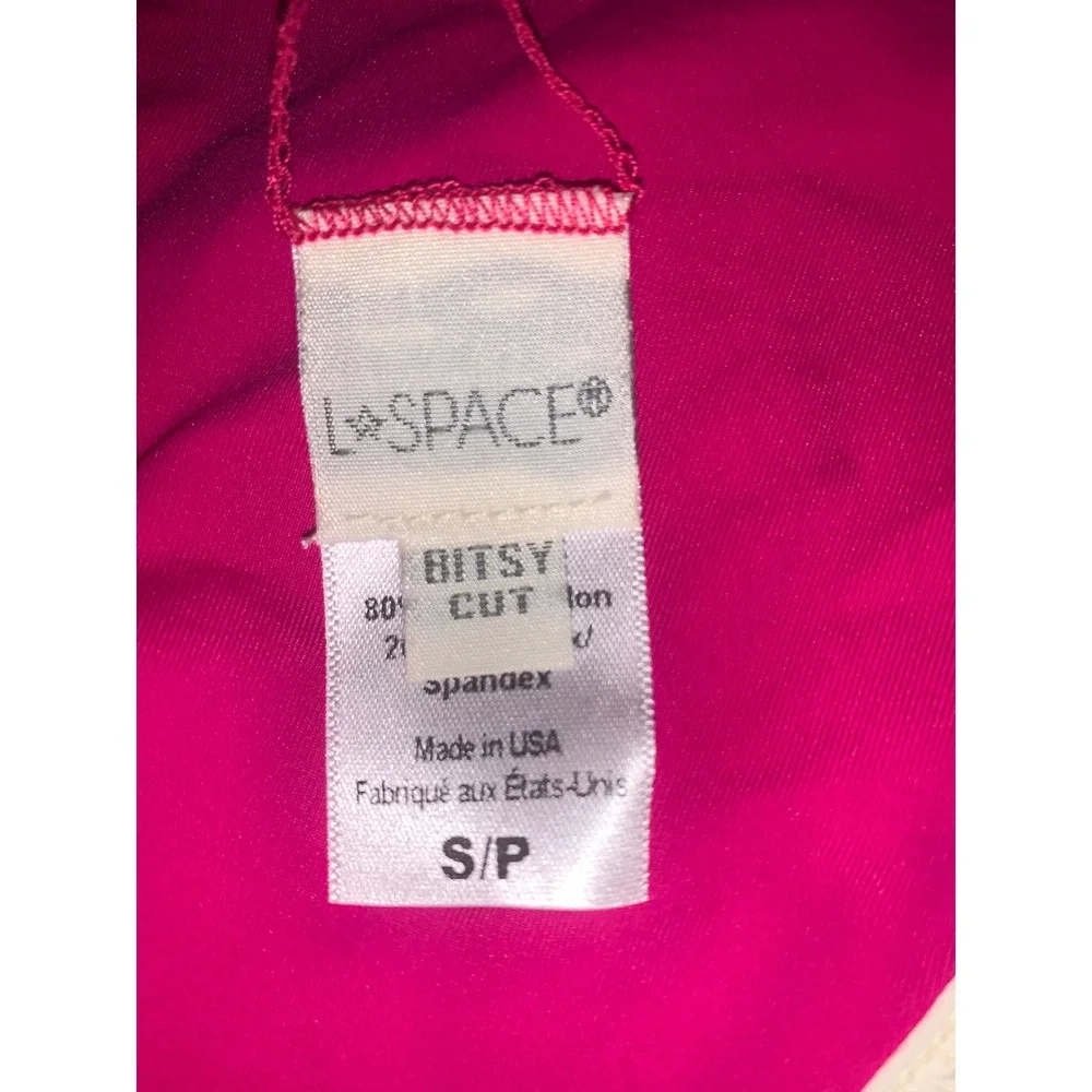 L Space Bitsy Cut Bikini Bottoms Hot Pink Small‎ S/P